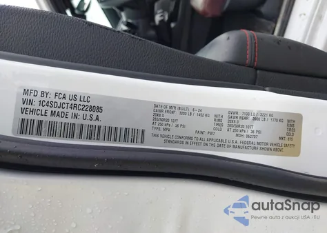 2024 Dodge Durango R/T Plus Awd from USA, damaged, VIN 1C4SDJCT4RC228085